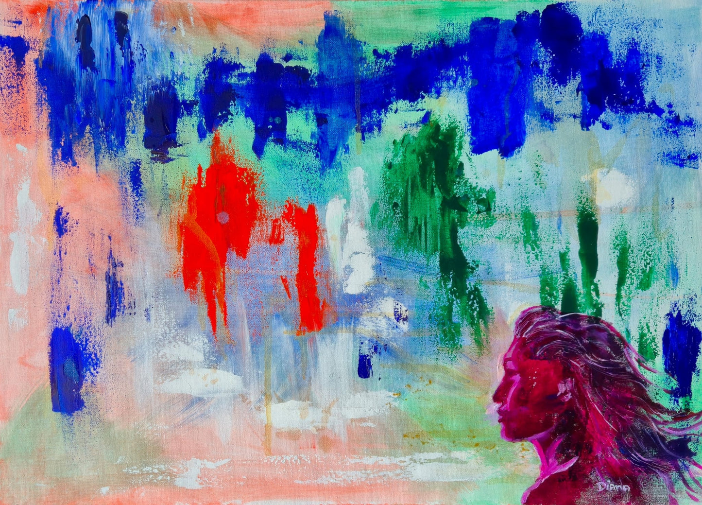 Innerlijke Storm - Uniek en origineel schilderij